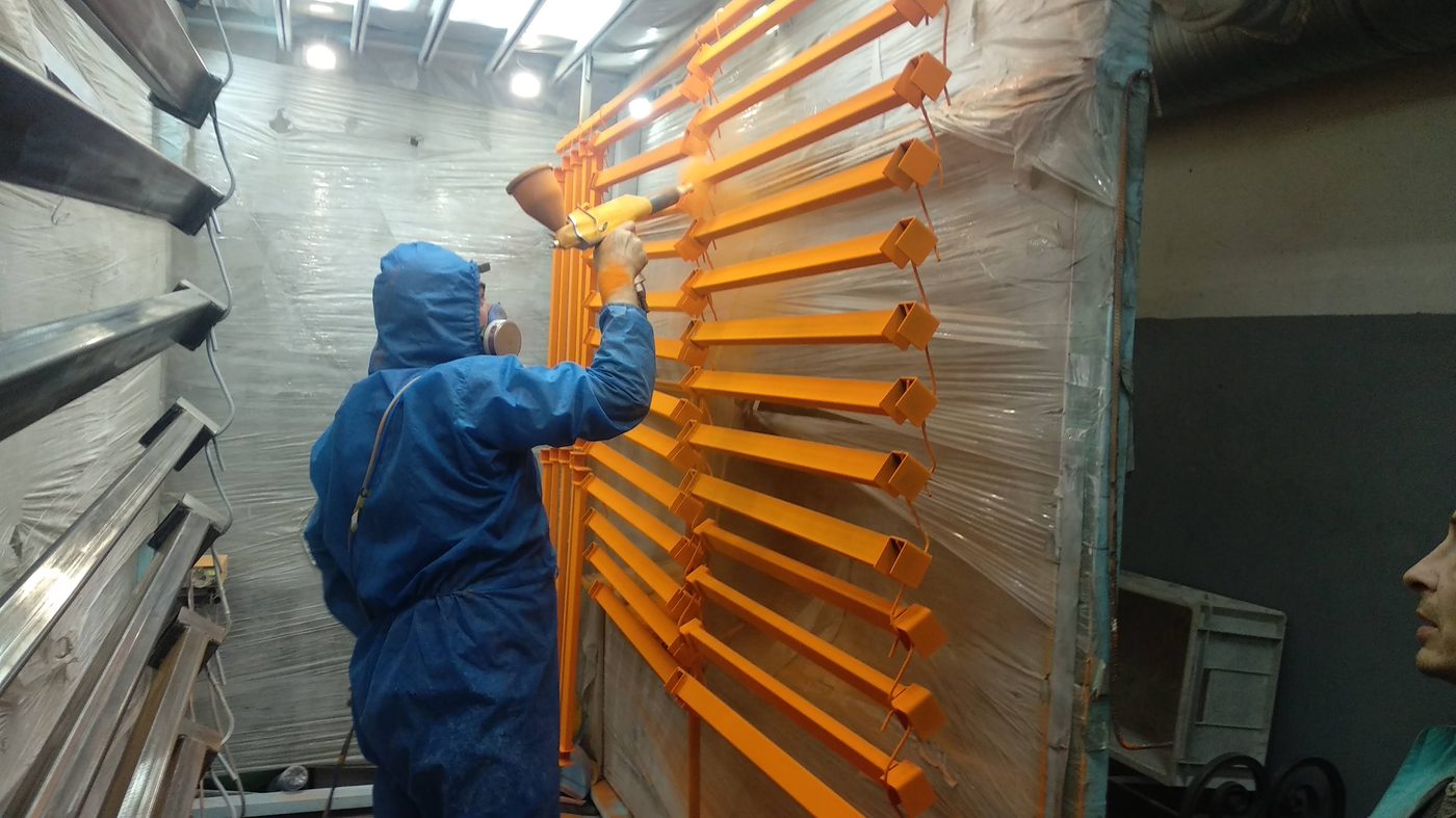 Линия порошковой покраски